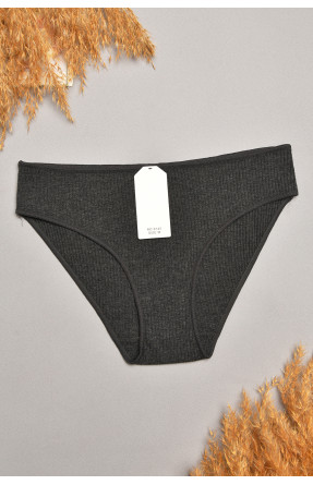 Труси жіночі однотонні темно-сірого кольору 9145 207539C