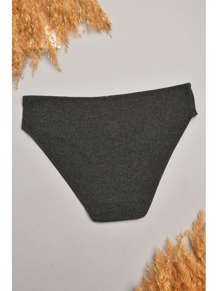 Труси жіночі однотонні темно-сірого кольору 9145 207539C Труси жіночі однотонні темно-сірого кольору 9145 207539C