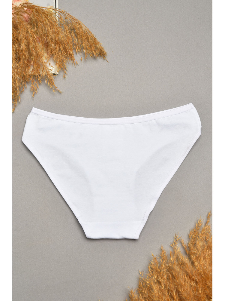 Труси жіночі однотонні білого кольору 6121 207545C Труси жіночі однотонні білого кольору 6121 207545C