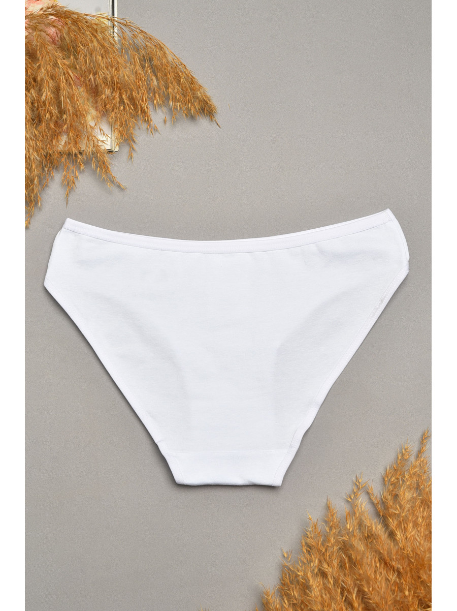 Труси жіночі однотонні білого кольору 6121 207545C Труси жіночі однотонні білого кольору 6121 207545C