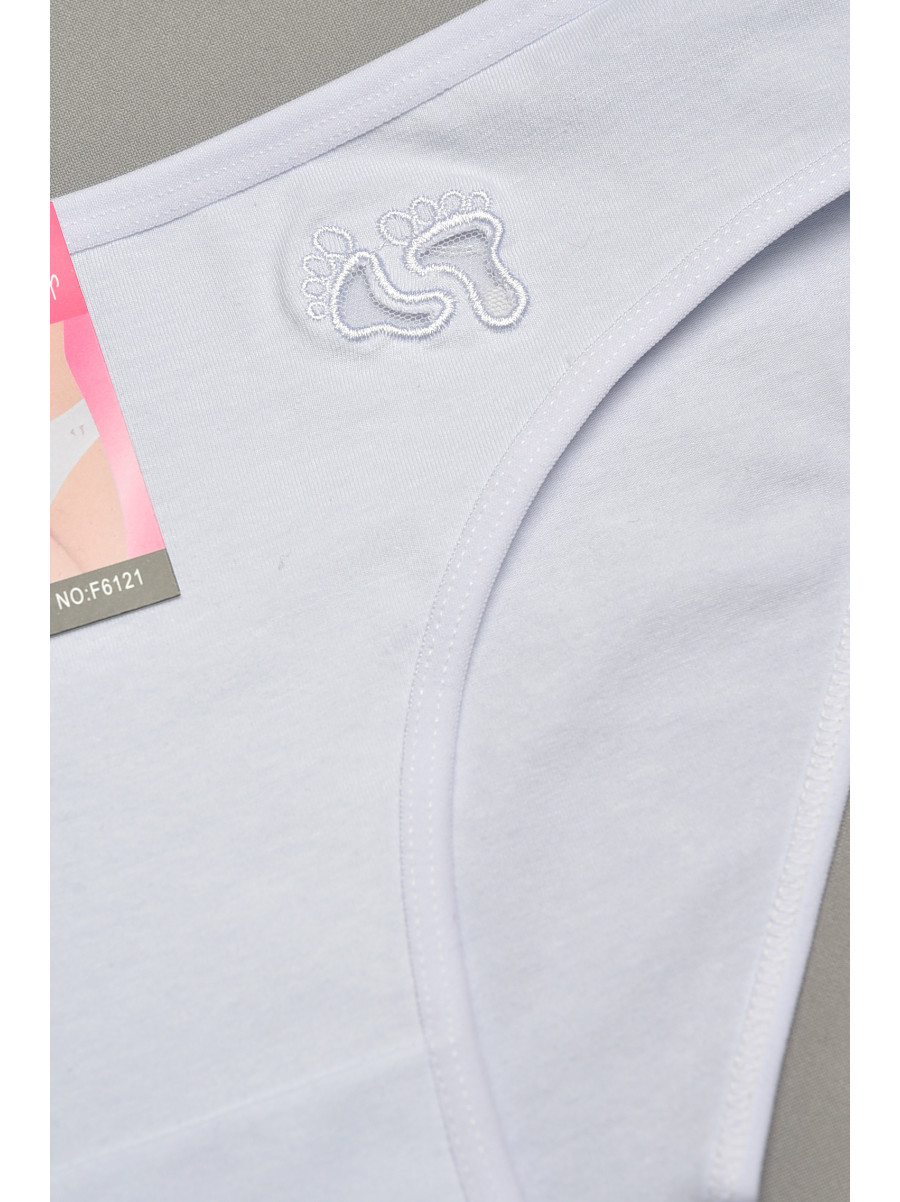 Труси жіночі однотонні білого кольору 6121 207545C Труси жіночі однотонні білого кольору 6121 207545C