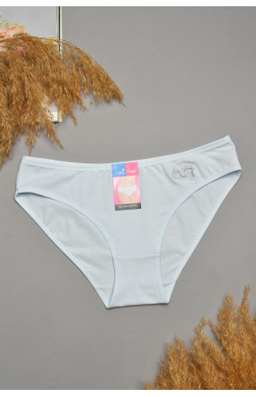 Труси жіночі однотонні світло-блакитного кольору 6121 207546C