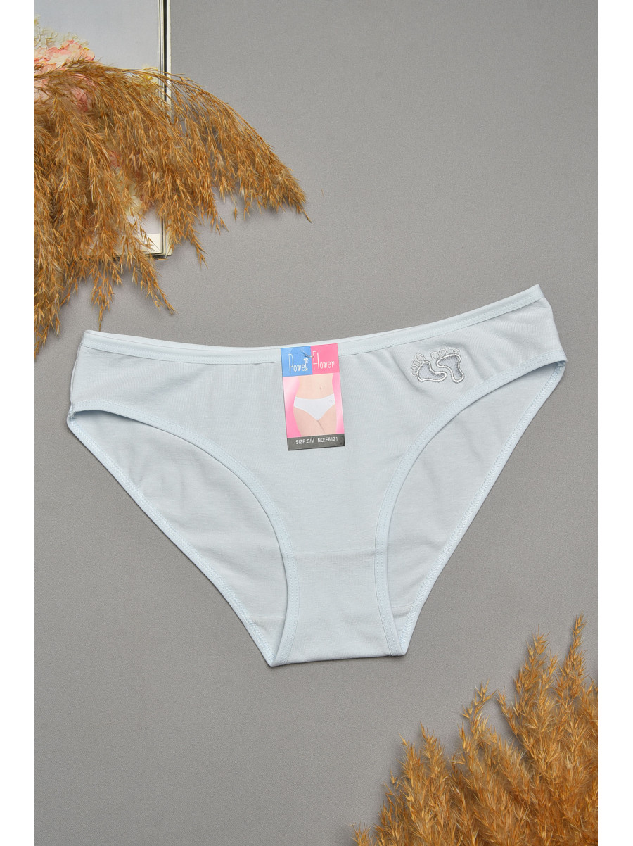 Труси жіночі однотонні світло-блакитного кольору 6121 207546C Труси жіночі однотонні світло-блакитного кольору 6121 207546C