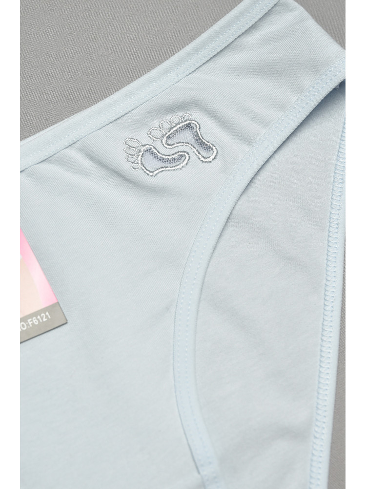 Труси жіночі однотонні світло-блакитного кольору 6121 207546C Труси жіночі однотонні світло-блакитного кольору 6121 207546C