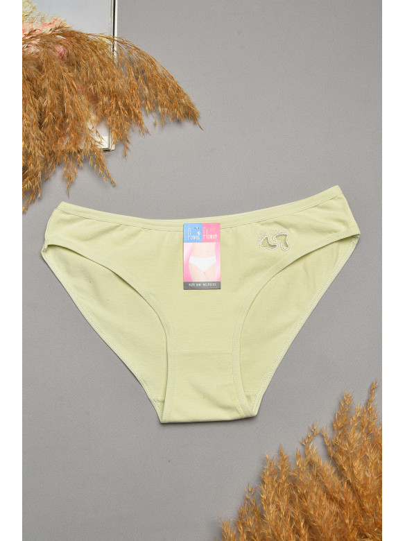 Труси жіночі однотонні світло-оливкового кольору 6121 207547C Труси жіночі однотонні світло-оливкового кольору 6121 207547C