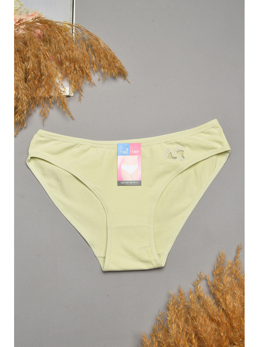 Труси жіночі однотонні світло-оливкового кольору 6121 207547C Труси жіночі однотонні світло-оливкового кольору 6121 207547C