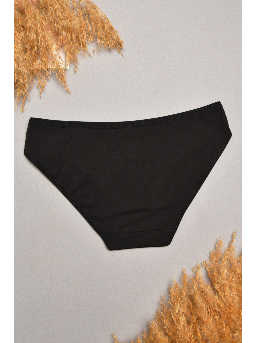 Труси жіночі однотонні чорного кольору 6121 207548C Труси жіночі однотонні чорного кольору 6121 207548C