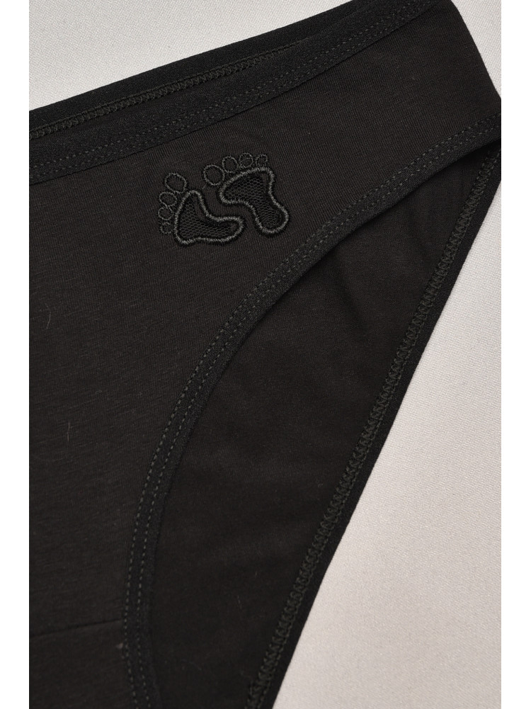 Труси жіночі однотонні чорного кольору 6121 207548C Труси жіночі однотонні чорного кольору 6121 207548C