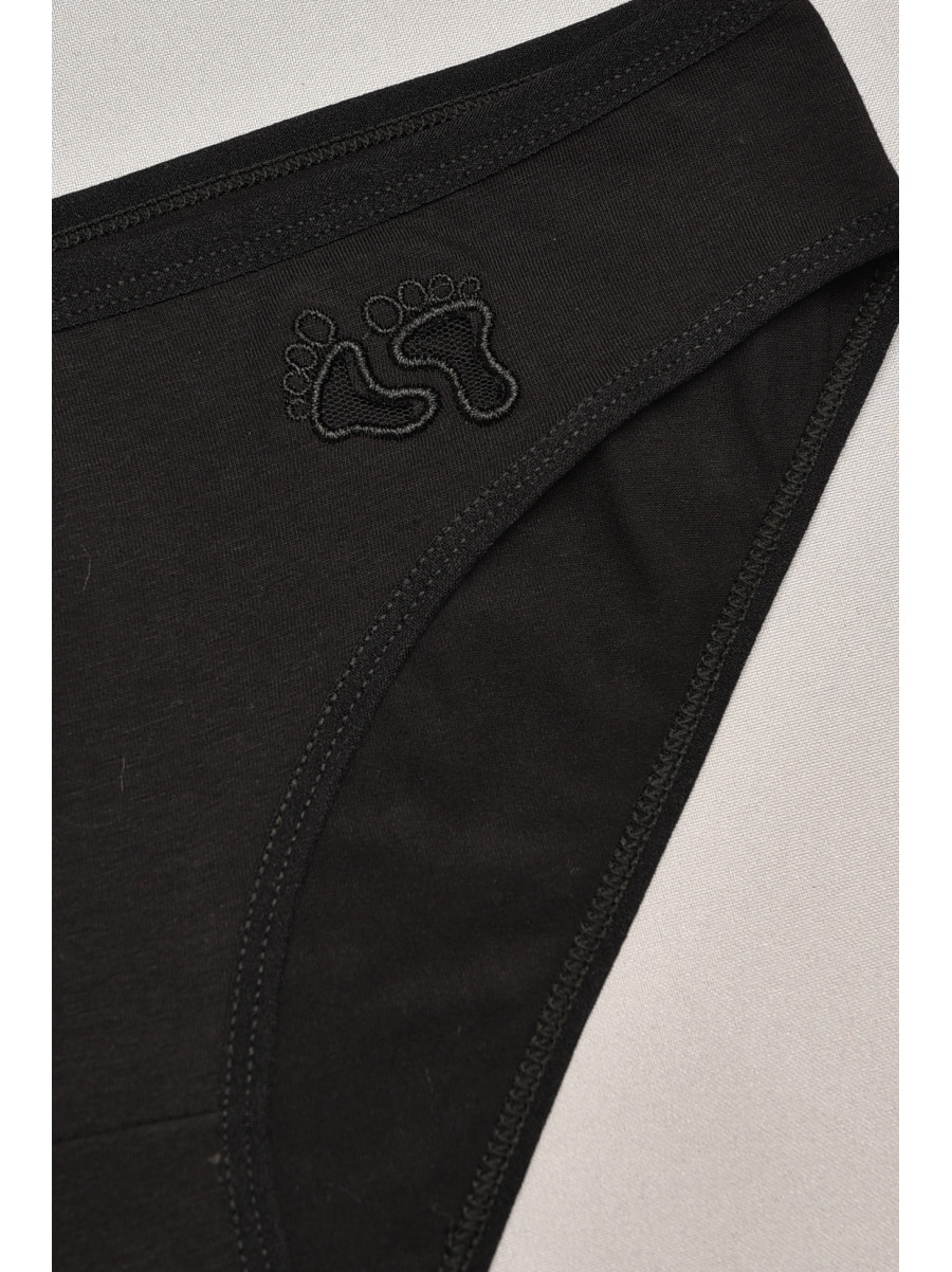 Труси жіночі однотонні чорного кольору 6121 207548C Труси жіночі однотонні чорного кольору 6121 207548C