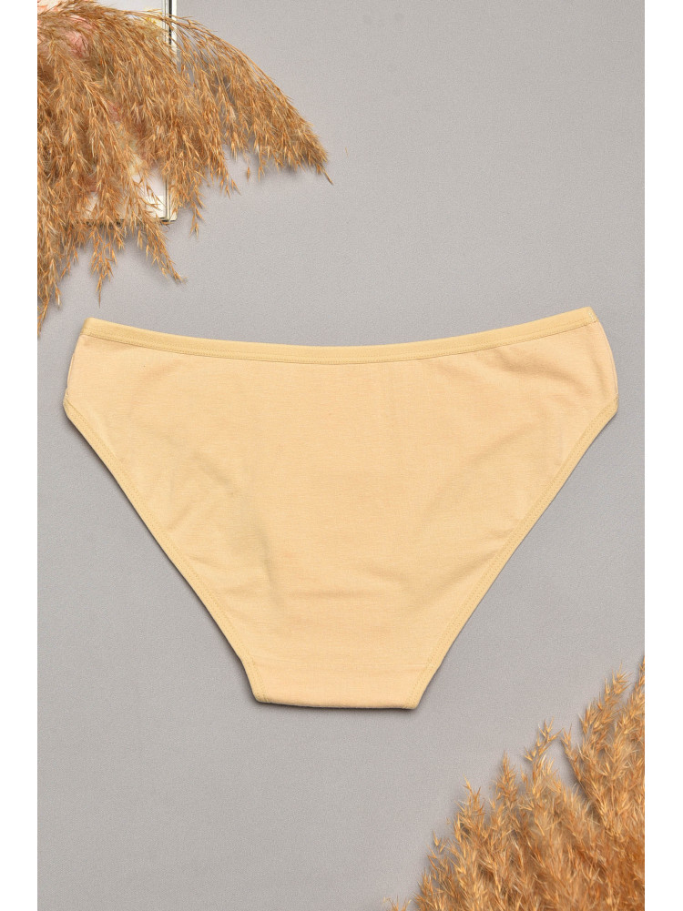 Трусы женские однотонные бежевого цвета 6121 207549C