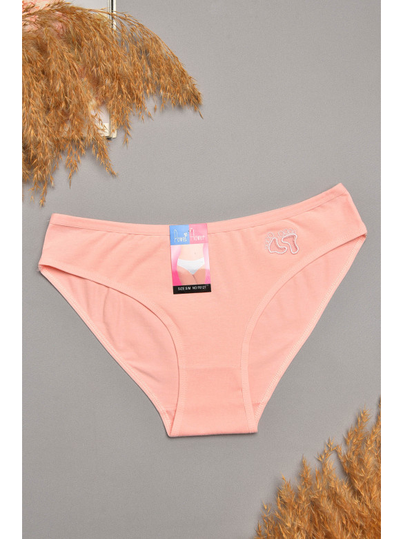 Трусы женские однотонные светло-розового цвета 6121 207550C Трусы женские однотонные светло-розового цвета 6121 207550C