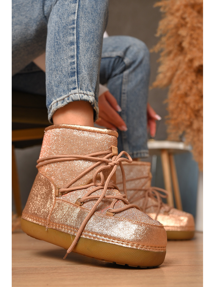 Уггі жіночі на хутрі пудрового кольору TBL-1 207568C