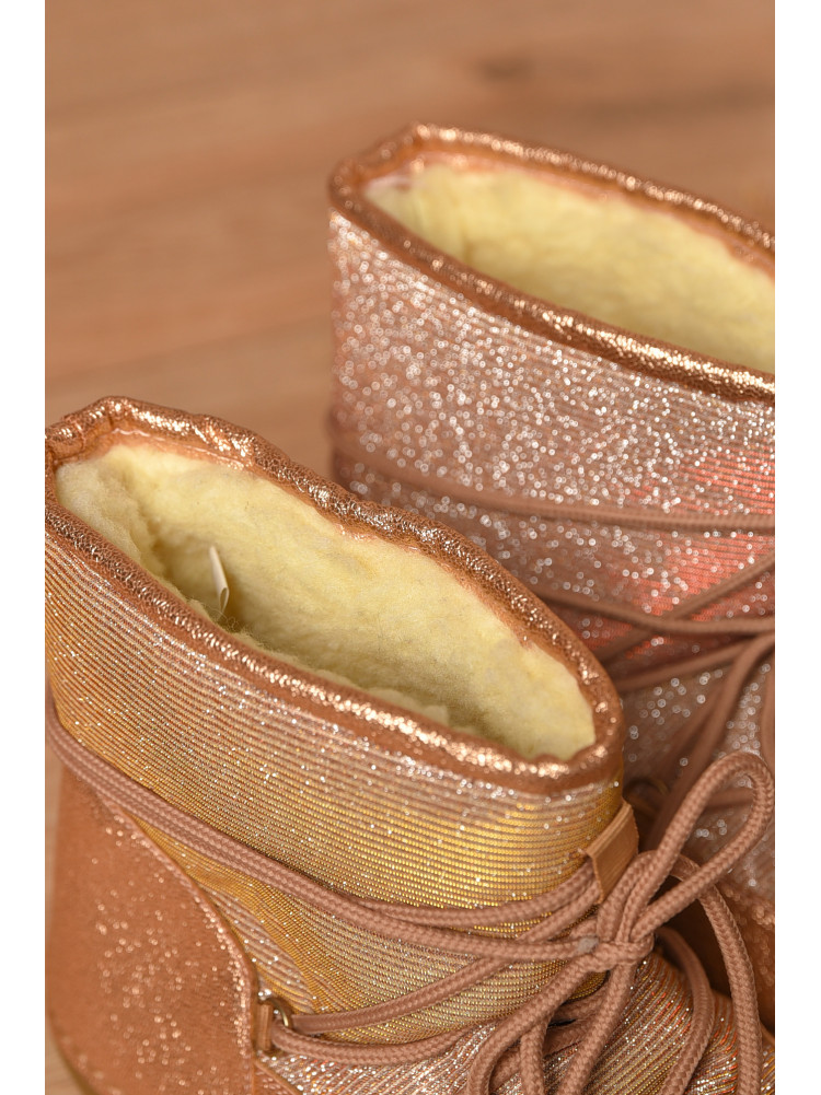 Уггі жіночі на хутрі пудрового кольору TBL-1 207568C