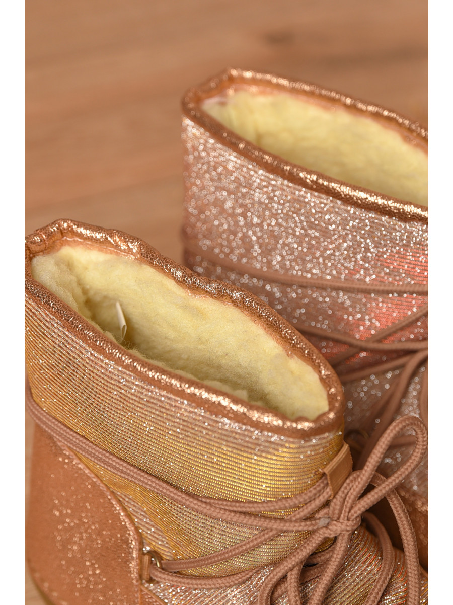 Уггі жіночі на хутрі пудрового кольору TBL-1 207568C