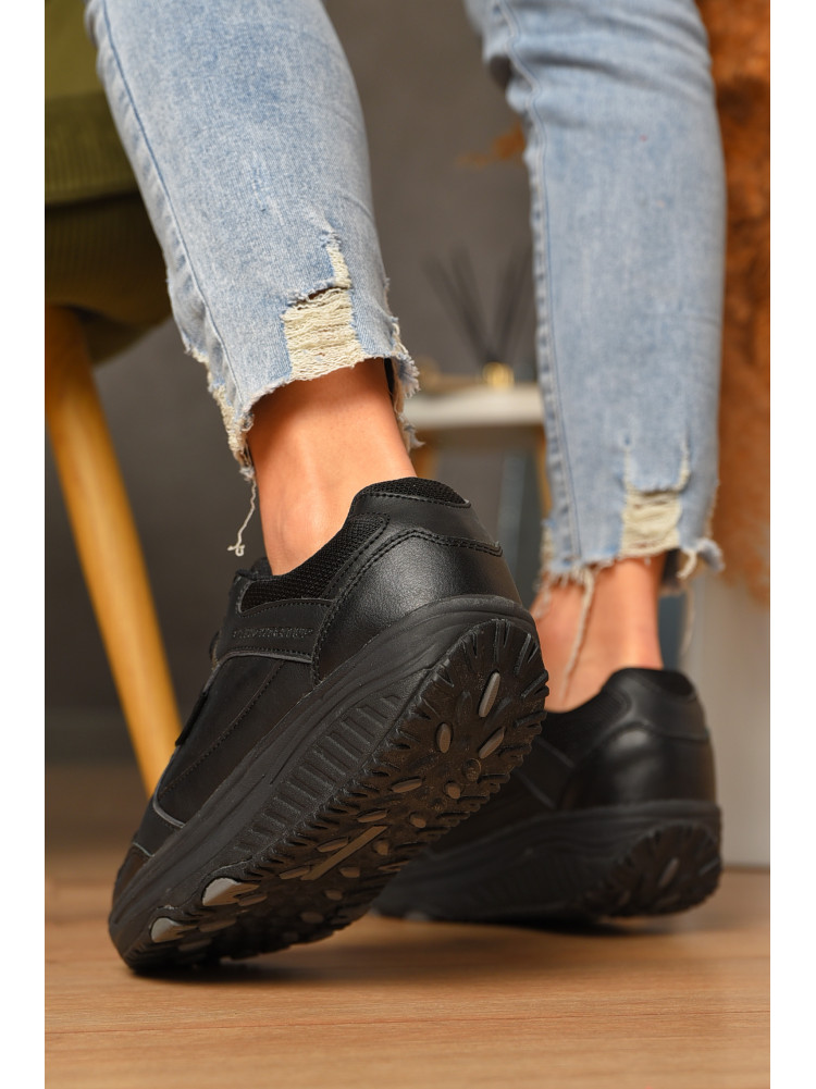 Кроссовки женские черного цвета м003-1 207573C