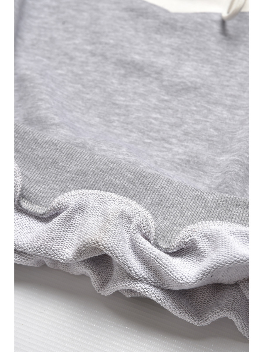 Кофта підліткова для дівчинки сірого кольору з принтом 207583C