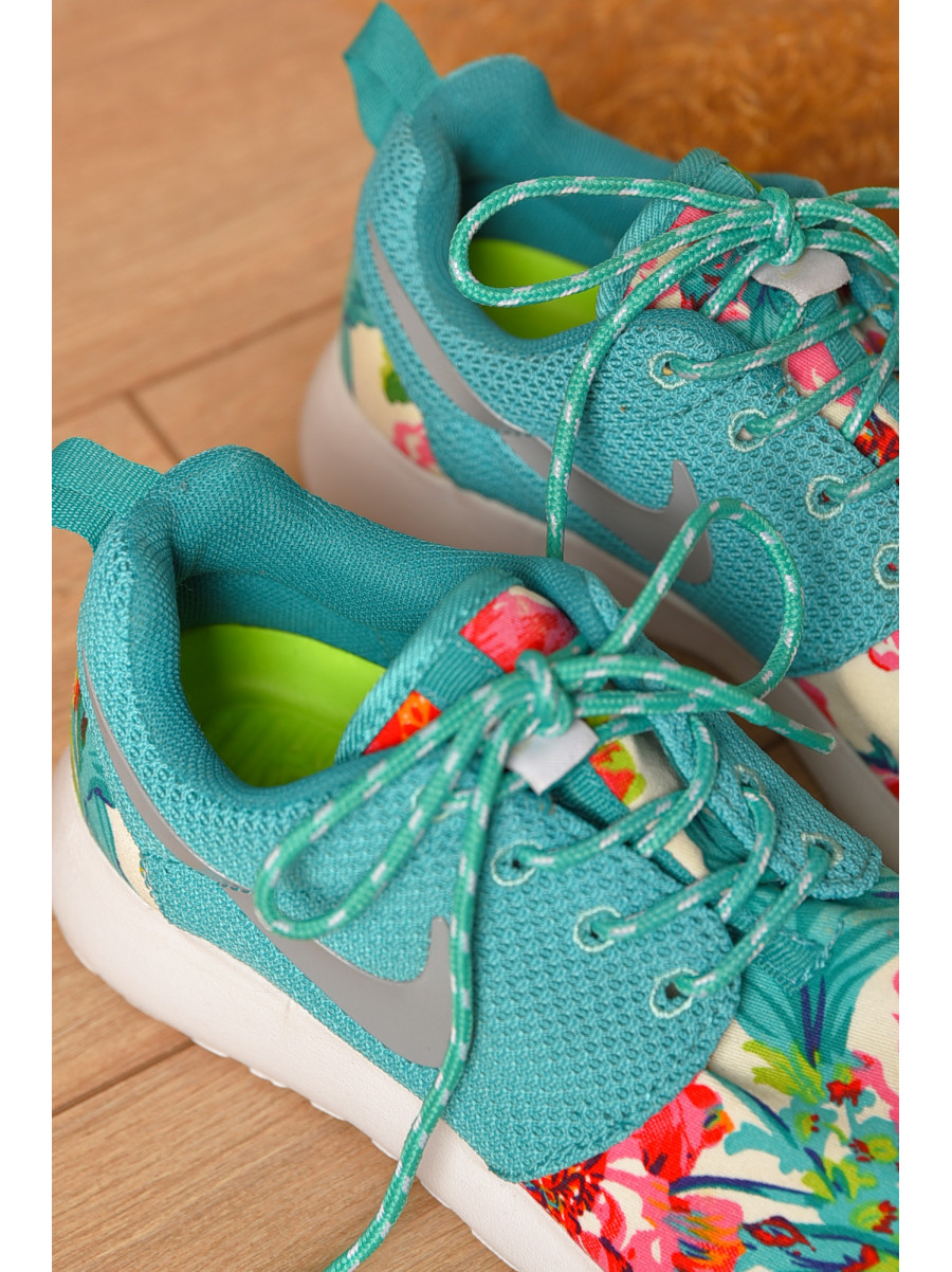 Кроссовки женские бирюзового цвета 511882-020 207588C