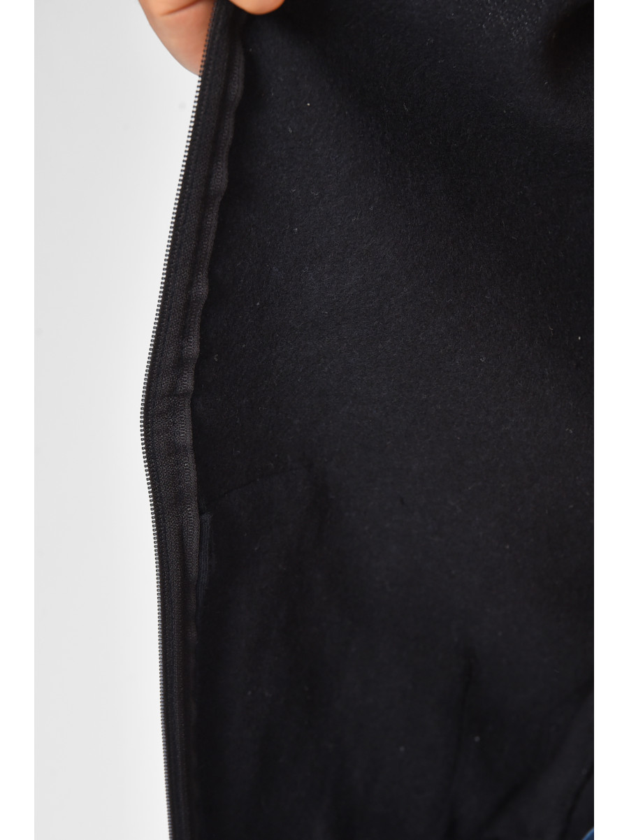 Кофта чоловіча однотонна на флісі синього кольору 207600C