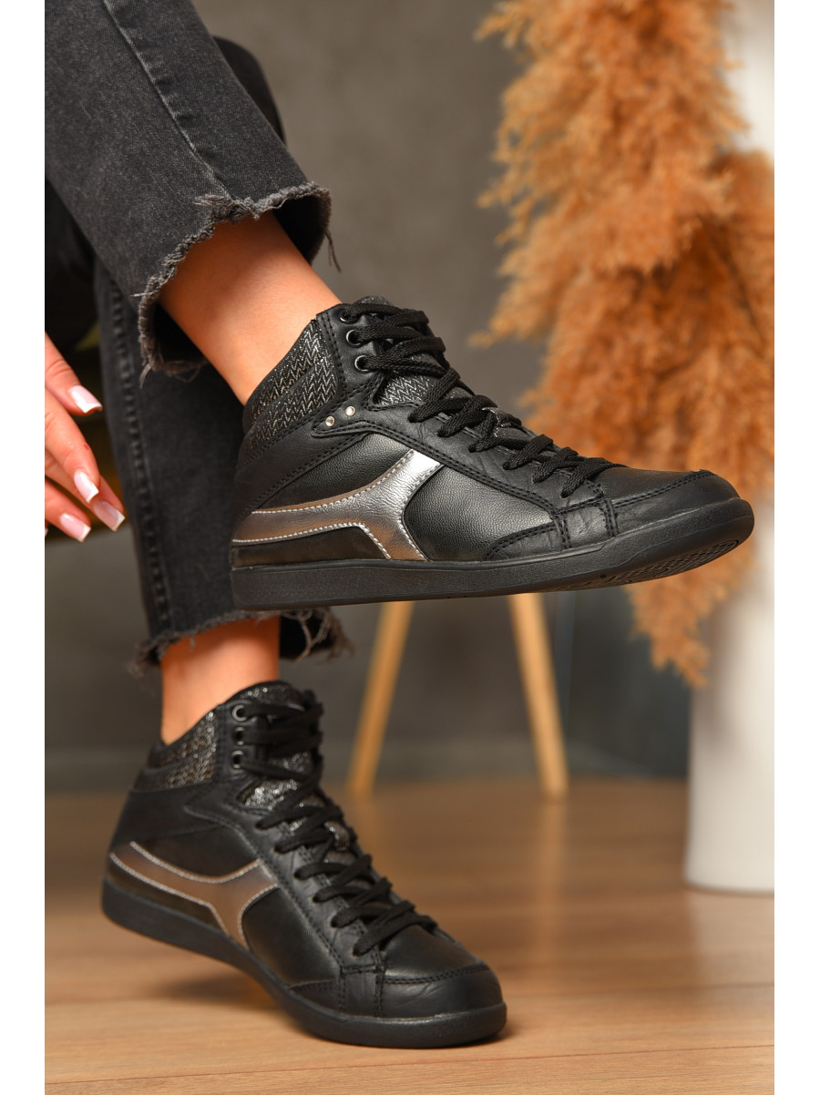 Кроссовки женские черного цвета 395-2 207612C