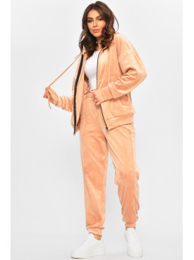 Спортивний костюм жіночий напівбатальний світло-рожевого кольору 207614C Спортивний костюм жіночий напівбатальний світло-рожевого кольору 207614C