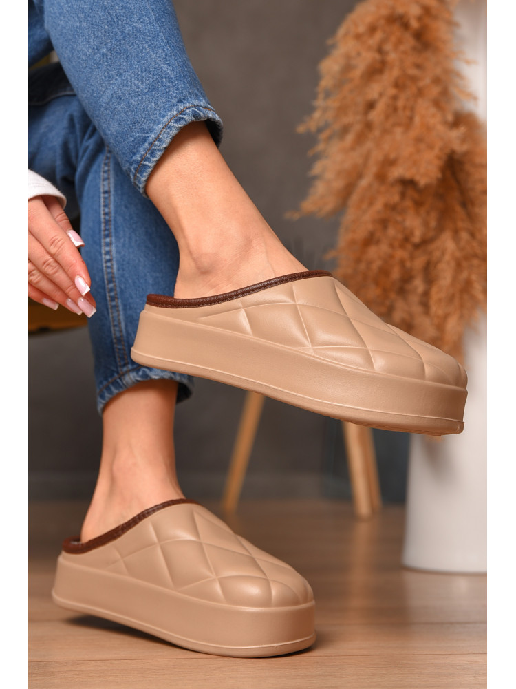 Галоши без задника утепленные бежевого цвета 602 207622C Галоши без задника утепленные бежевого цвета 602 207622C