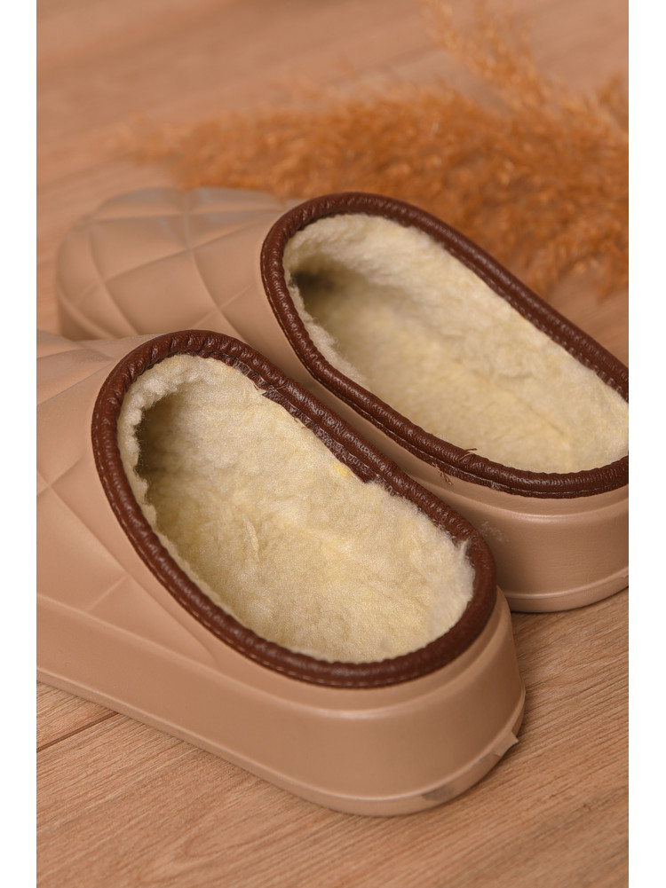 Галоши без задника утепленные бежевого цвета 602 207622C Галоши без задника утепленные бежевого цвета 602 207622C