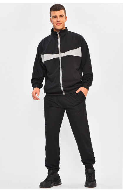 Спортивный костюм мужской черного цвета Y-999-H-5 207650C Спортивный костюм мужской черного цвета Y-999-H-5 207650C