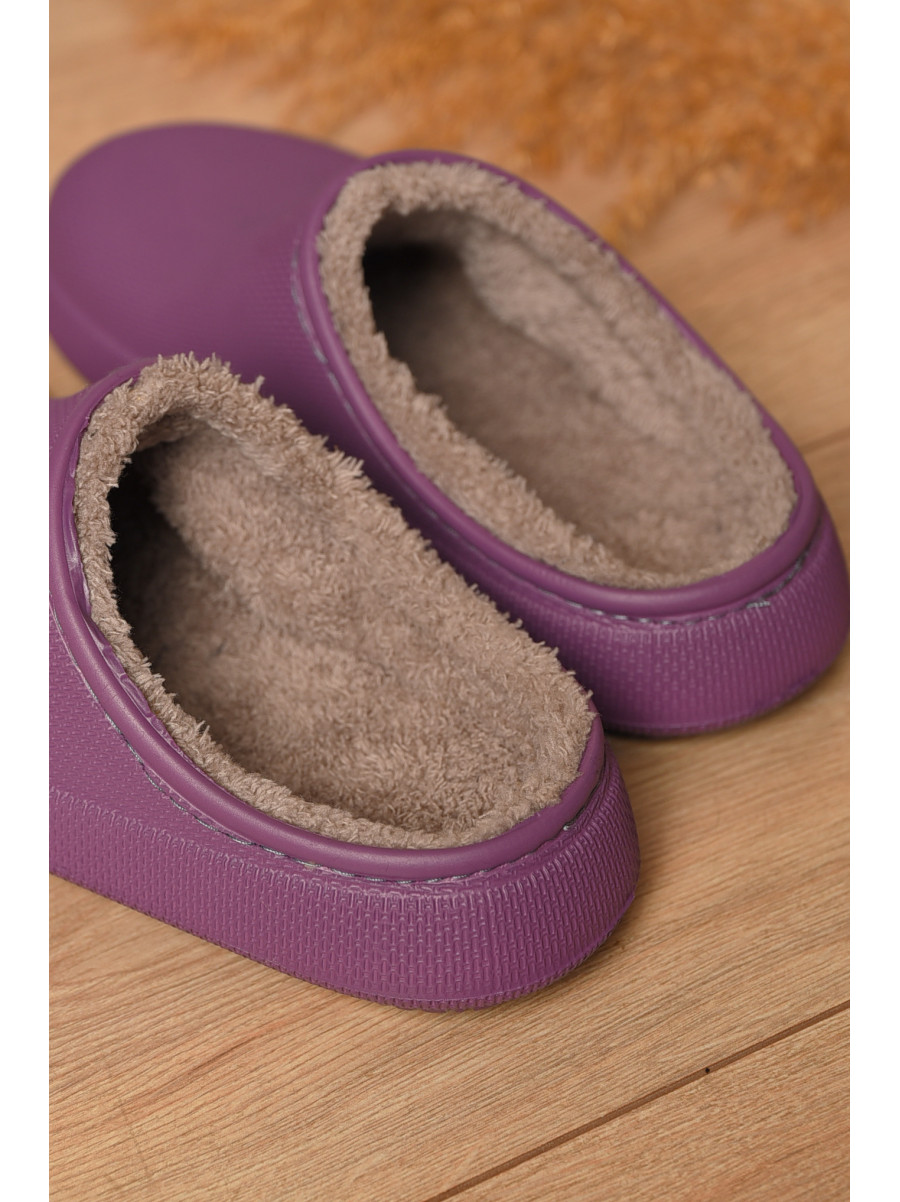 Галоши женские без задника утепленные сиреневого цвета С112 207652C