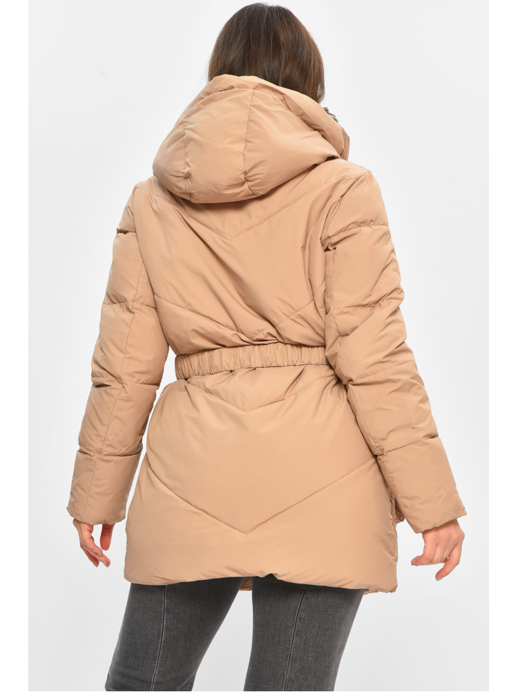 Куртка женская однотонная зимняя цвета мокко VL23-106 207696C Куртка женская однотонная зимняя цвета мокко VL23-106 207696C