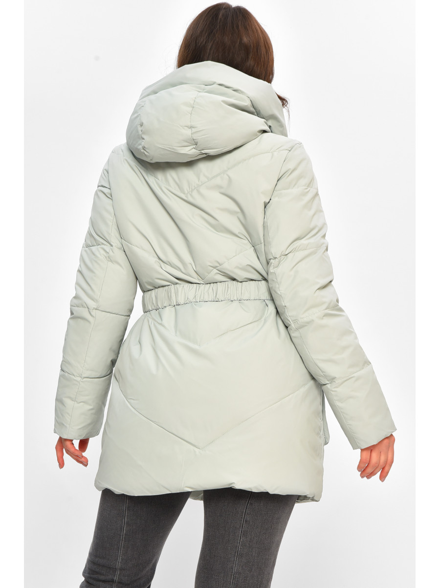 Куртка женская однотонная зимняя мятного цвета VL23-106 207699C Куртка женская однотонная зимняя мятного цвета VL23-106 207699C