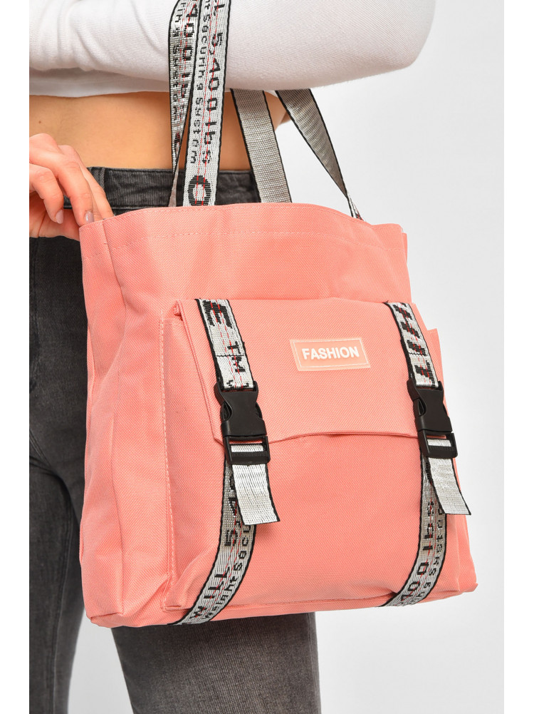 Рюкзак жіночий 5в1 рожевого кольору з принтом 207712C