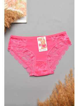 Трусы женские гипюровые малинового цвета 0311 207726C Трусы женские гипюровые малинового цвета 0311 207726C