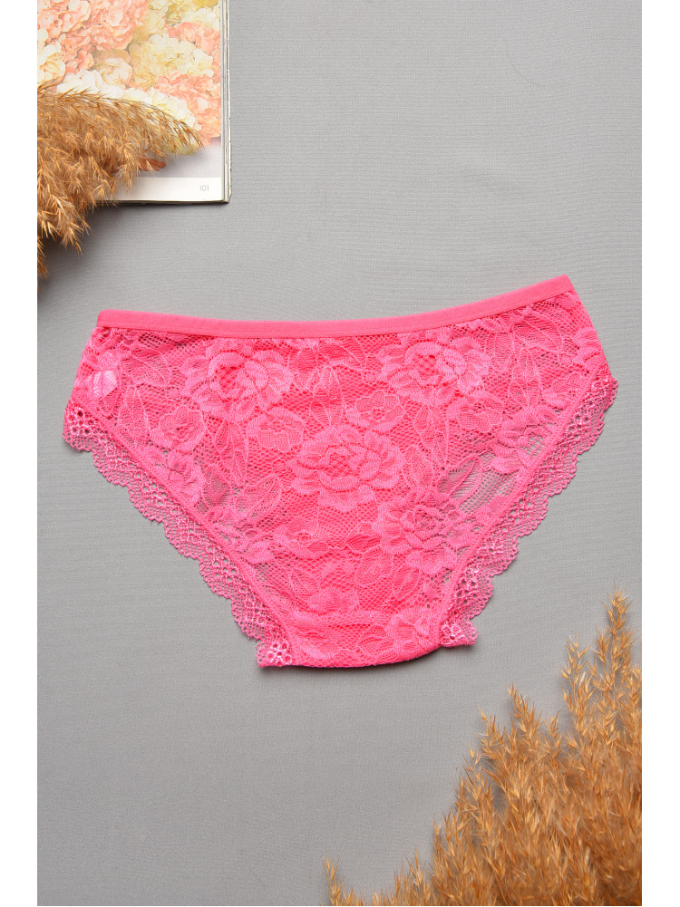 Труси жіночі гіпюрові малинового кольору 0311 207726C