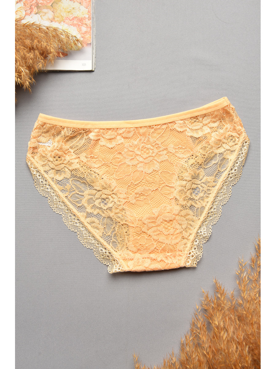 Труси жіночі гіпюрові бежевого кольору 0311 207727C