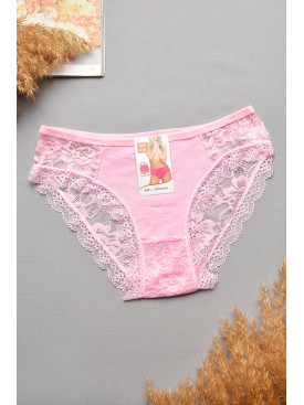 Труси жіночі гіпюрові рожевого кольору 0311 207728C