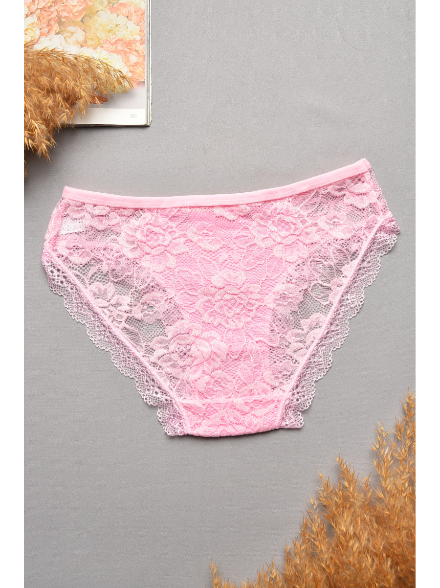 Труси жіночі гіпюрові рожевого кольору 0311 207728C