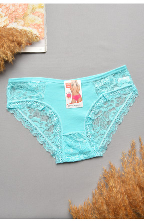Труси жіночі гіпюрові бірюзового кольору 0311 207729C Труси жіночі гіпюрові бірюзового кольору 0311 207729C