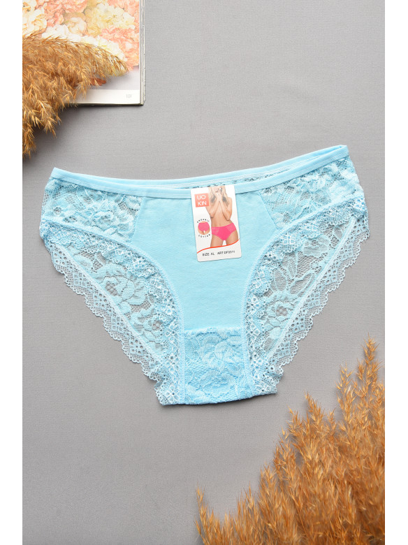 Труси жіночі гіпюрові блакитного кольору 0311 207730C