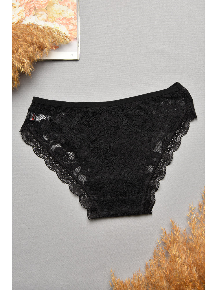 Труси жіночі гіпюрові чорного кольору 0311 207731C