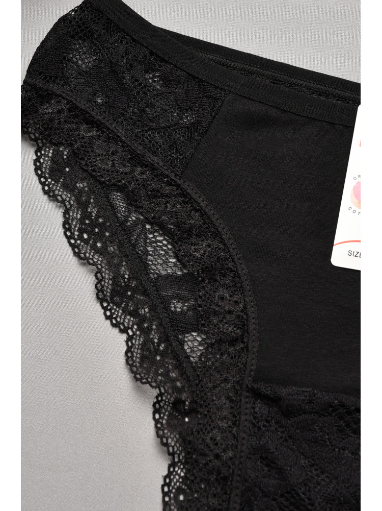 Труси жіночі гіпюрові чорного кольору 0311 207731C