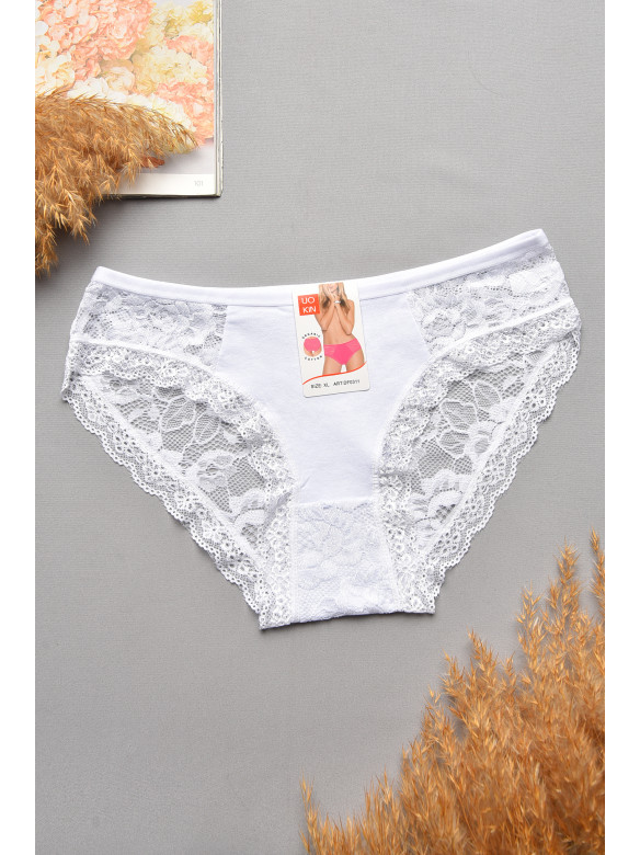 Труси жіночі гіпюрові білого кольору 0311 207733C Труси жіночі гіпюрові білого кольору 0311 207733C