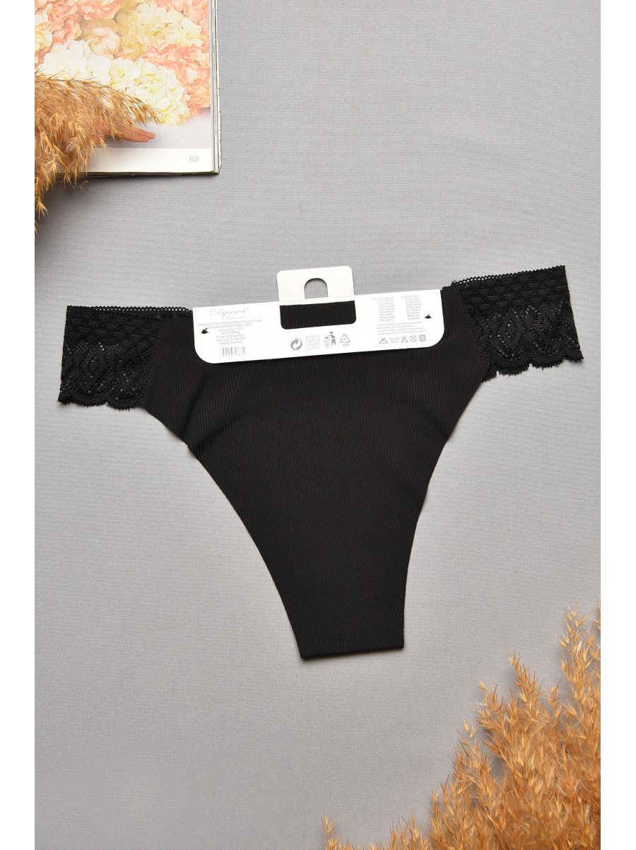 Труси жіночі чорного кольору з мереживом 9887 207734C Труси жіночі чорного кольору з мереживом 9887 207734C