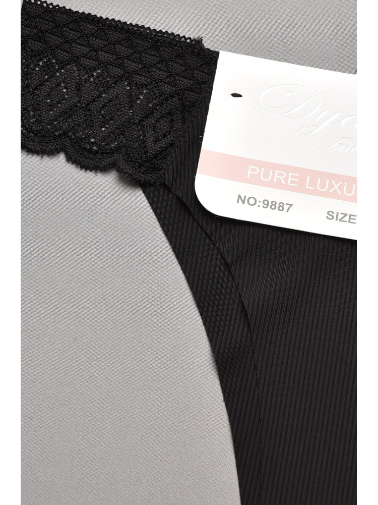 Труси жіночі чорного кольору з мереживом 9887 207734C Труси жіночі чорного кольору з мереживом 9887 207734C