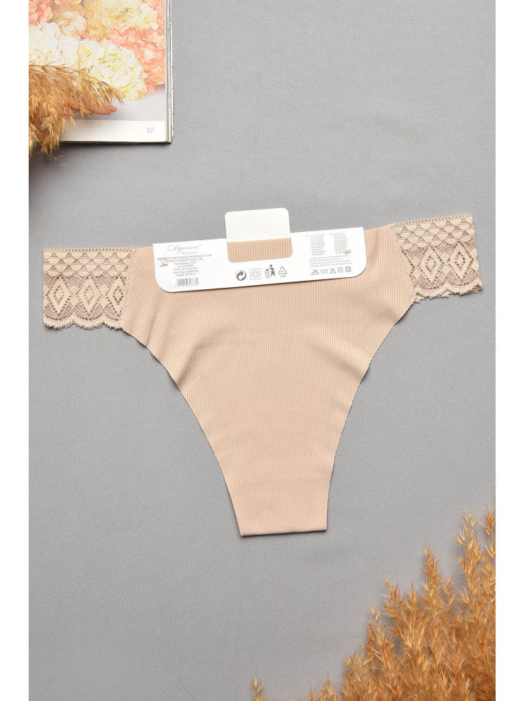 Труси жіночі бежевого кольору з мереживом 9887 207735C Труси жіночі бежевого кольору з мереживом 9887 207735C