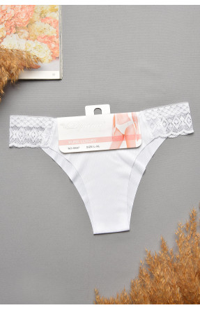 Труси жіночі білого кольору з мереживом 9887 207736C Труси жіночі білого кольору з мереживом 9887 207736C