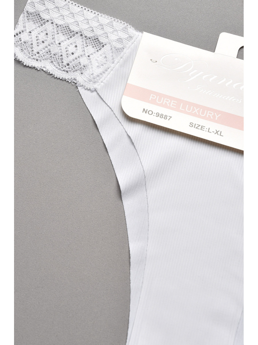 Труси жіночі білого кольору з мереживом 9887 207736C Труси жіночі білого кольору з мереживом 9887 207736C