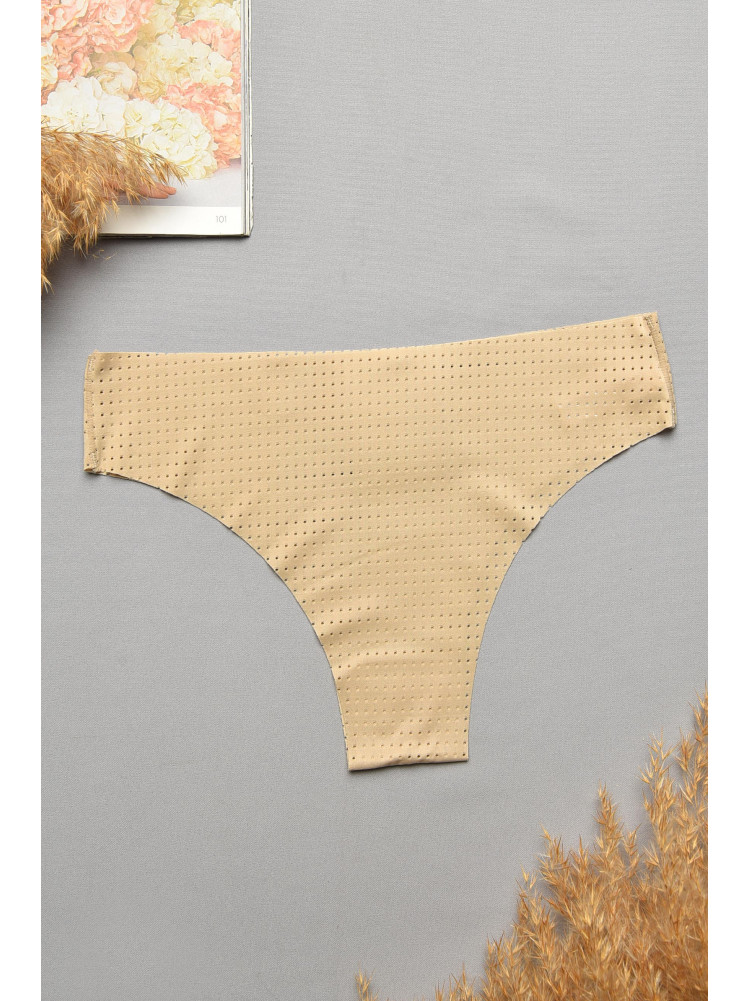Труси жіночі однотонні бежевого кольору 9884 207737C Труси жіночі однотонні бежевого кольору 9884 207737C