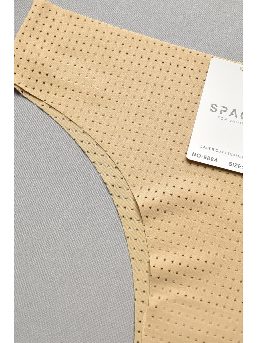 Труси жіночі однотонні бежевого кольору 9884 207737C Труси жіночі однотонні бежевого кольору 9884 207737C