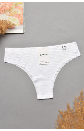 Труси жіночі однотонні білого кольору 9884 207738C Труси жіночі однотонні білого кольору 9884 207738C