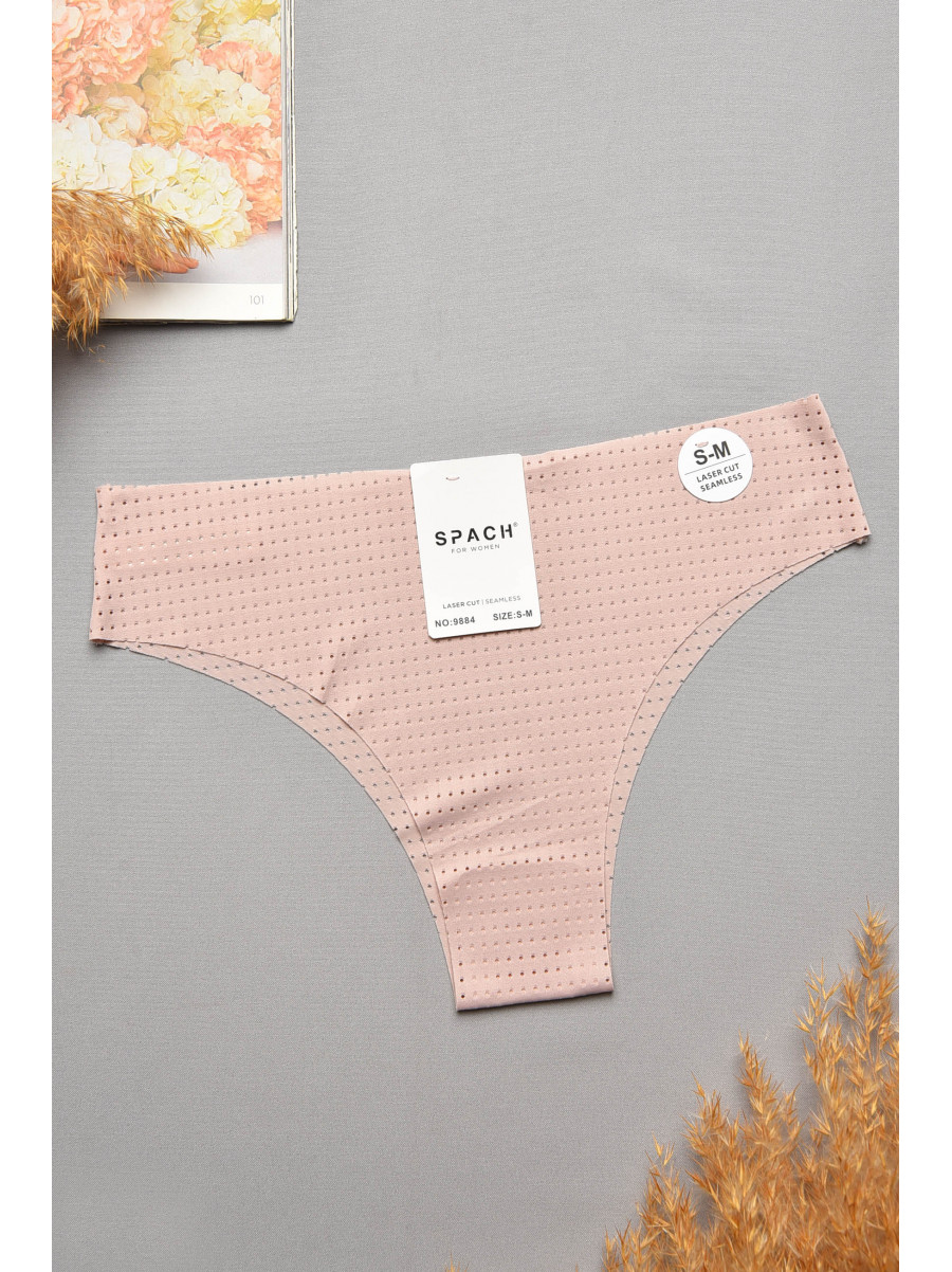 Труси жіночі однотонні пудрового кольору 9884 207739C Труси жіночі однотонні пудрового кольору 9884 207739C